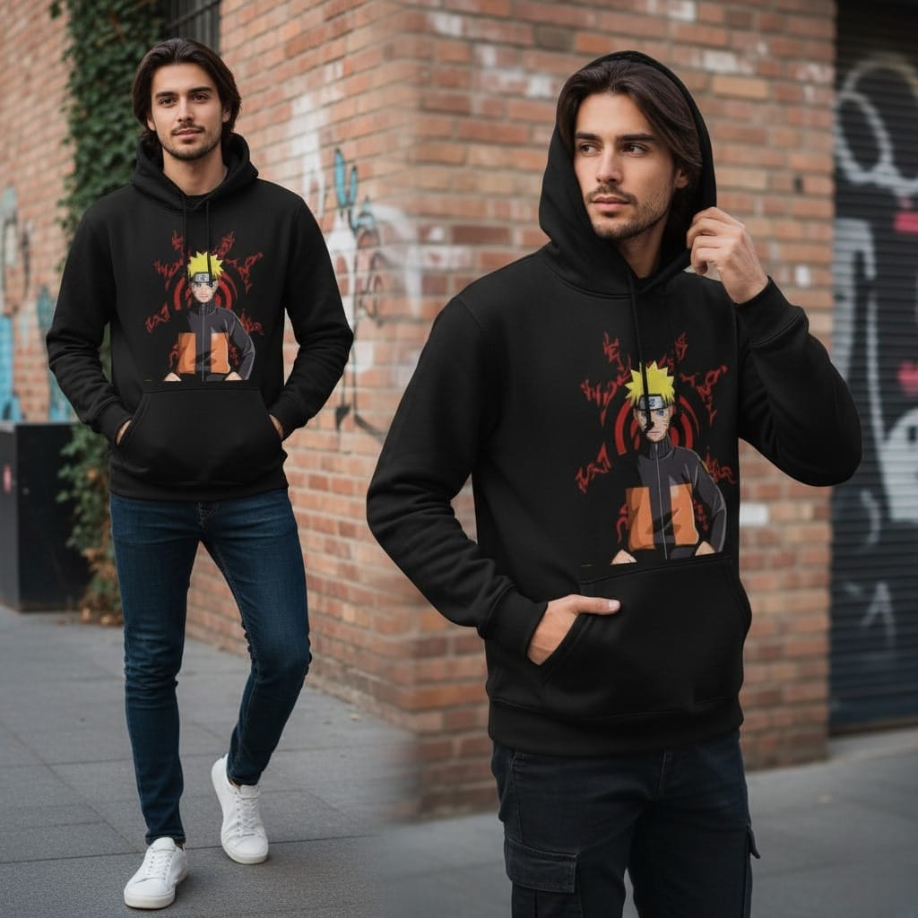 Naruto Premium Black Hoodie
